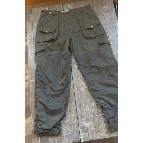 Landing Company Outdoor Cargo Pants Men’s 38 Olive Green Reinforced Nylon - Picture 1 of 7